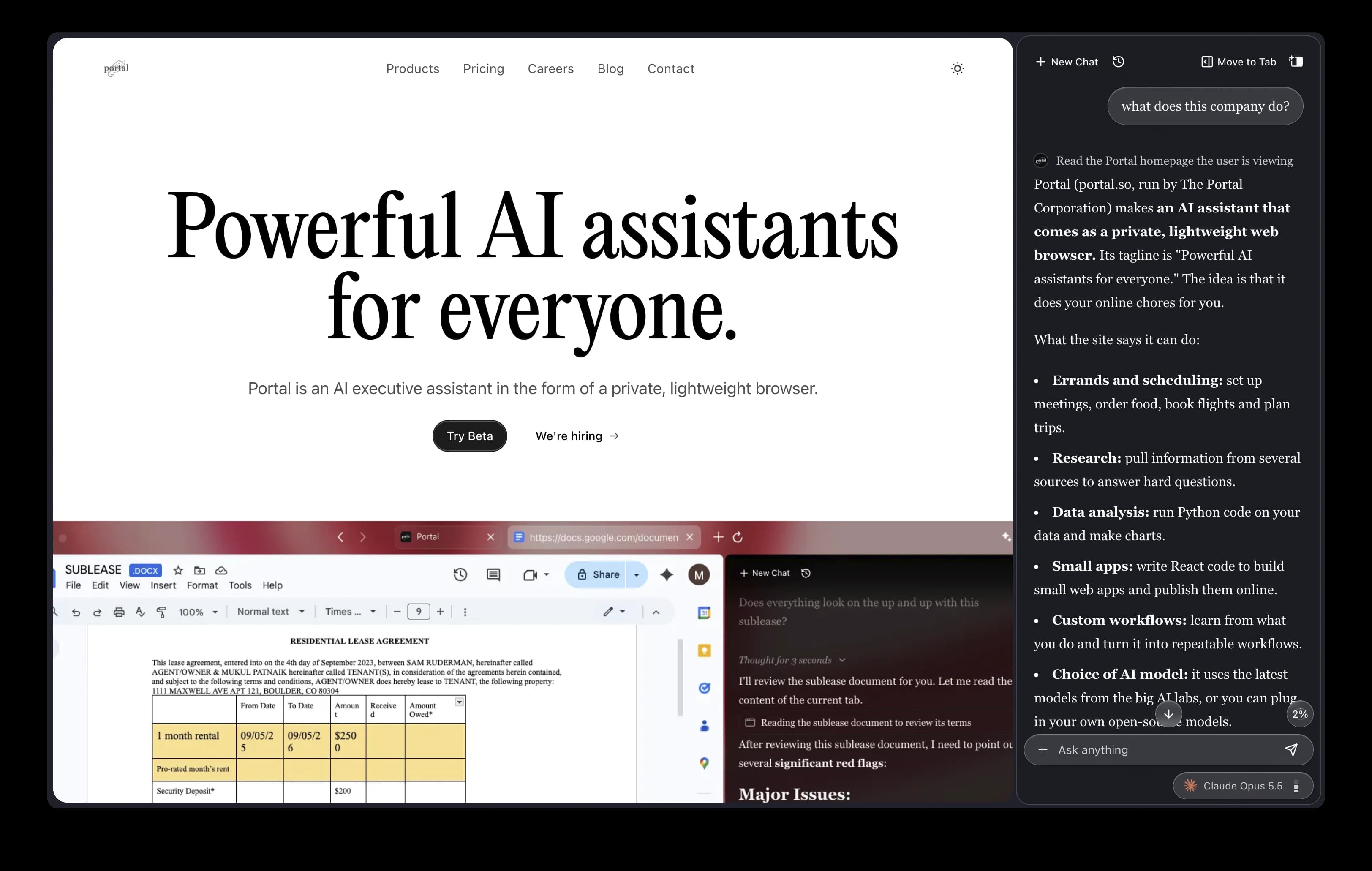 Portal browser: ex-portal-home